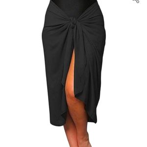 La Vie En Rose Aqua Black Multi Way Skirt NWT